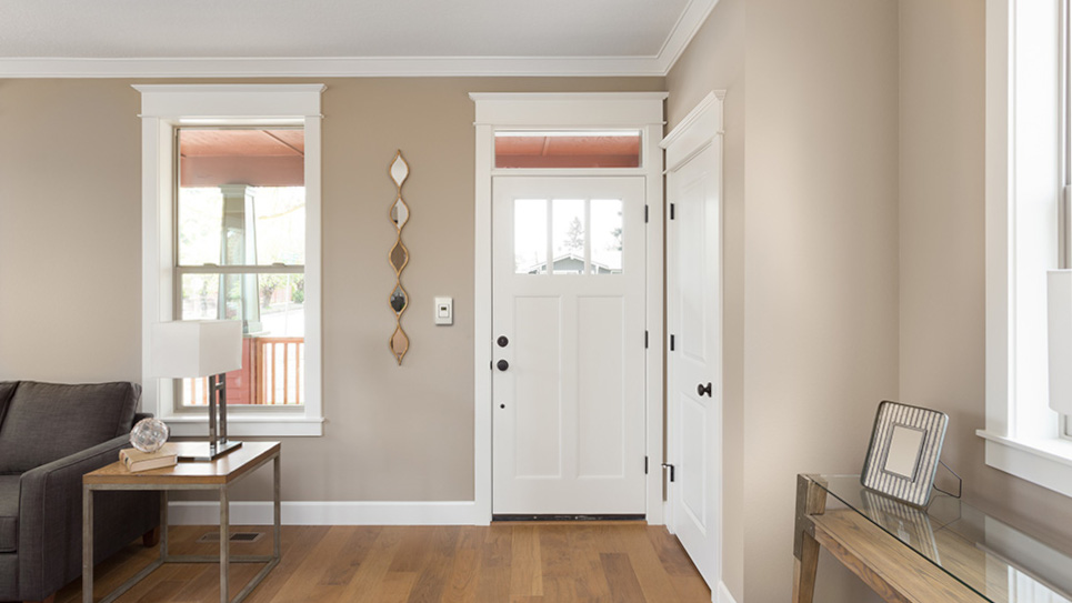 An installed Simple Astronomical Timer Switch in an entryway.