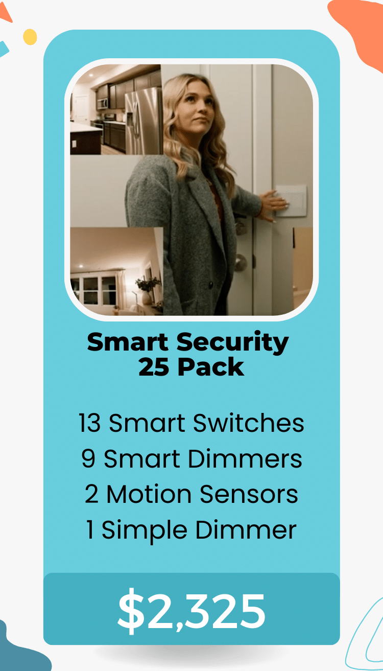 25 smart security lighting package